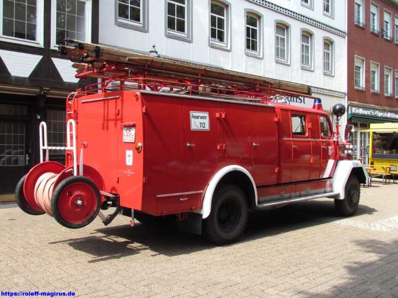 Löschgruppenfahrzeug mit Seilwinde, LF 16 Magirus F Merkur 150, Baujahr 1963 Feuerwehr Celle