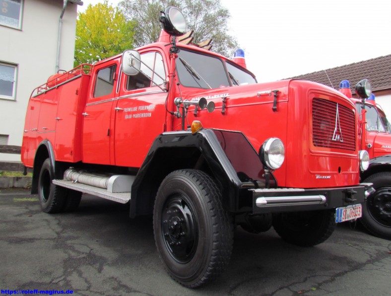 Tanklöschfahrzeug TLF 16 Magirus 150D10A, Baujahr 1963, Freiwillige Feuerwehr Siegen Löschgruppe Kaan-Marienborn