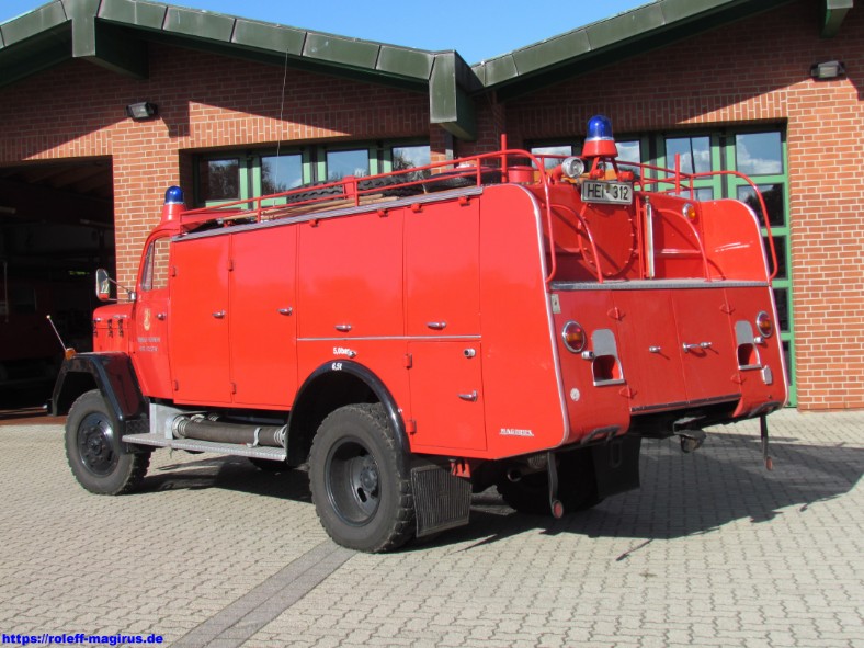 Tanklöschfahrzeug TLF 16 T Magirus 150 D 10 A, Baujahr 1966, Freiwillige Feuerwehr Heide-Stadt