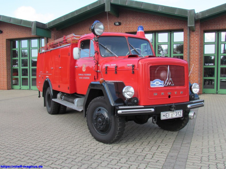 Tanklöschfahrzeug TLF 16 T Magirus 150 D 10 A, Baujahr 1966, Freiwillige Feuerwehr Heide-Stadt