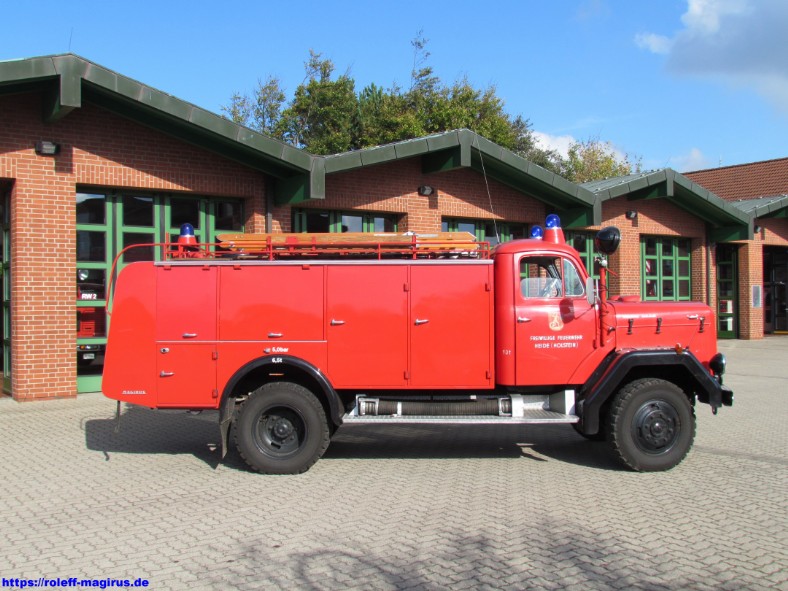 Tanklöschfahrzeug TLF 16 T Magirus 150 D 10 A, Baujahr 1966, Freiwillige Feuerwehr Heide-Stadt